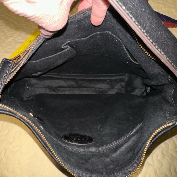 Fossil Black Leather w/ calf hair Leopard print - Picture 4 of 13